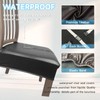 KIDOACOW Soft Leather Chair Seat Covers Dining Chairs Set of