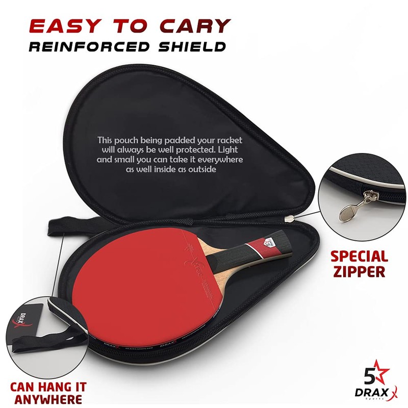 DRAXX Table tennis bat | 5 Stars Grade | Carbon