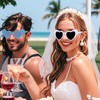 Jaciya Heart Shaped Sunglasses for Women Bachelorette Party Bridal Shower