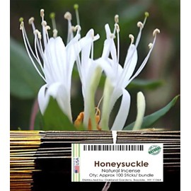 Oakland Gardens Brand, (H) Honeysuckle Incense - A True Fresh Honeysuckle Growing Wild on The Tree. Succulent and Sweet (5-Bundle)