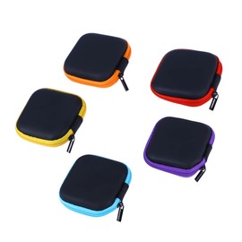 Gatuida Assorted Eva Earphone Case Shockproof Storage Box for Headphones USB Cables Mini Pouch for Travel and Daily Use Black