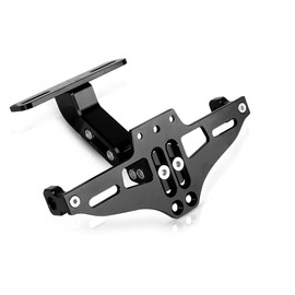 YIEBA Motorcycle Accessories Universal Mudguard Eliminator License Plate Holder Bracket Ho Tidy Rear with Aluminium LED Light for GSXR 600 750 1000 for CBR 250R 300R 400R 500R 600RR 1000RR Black