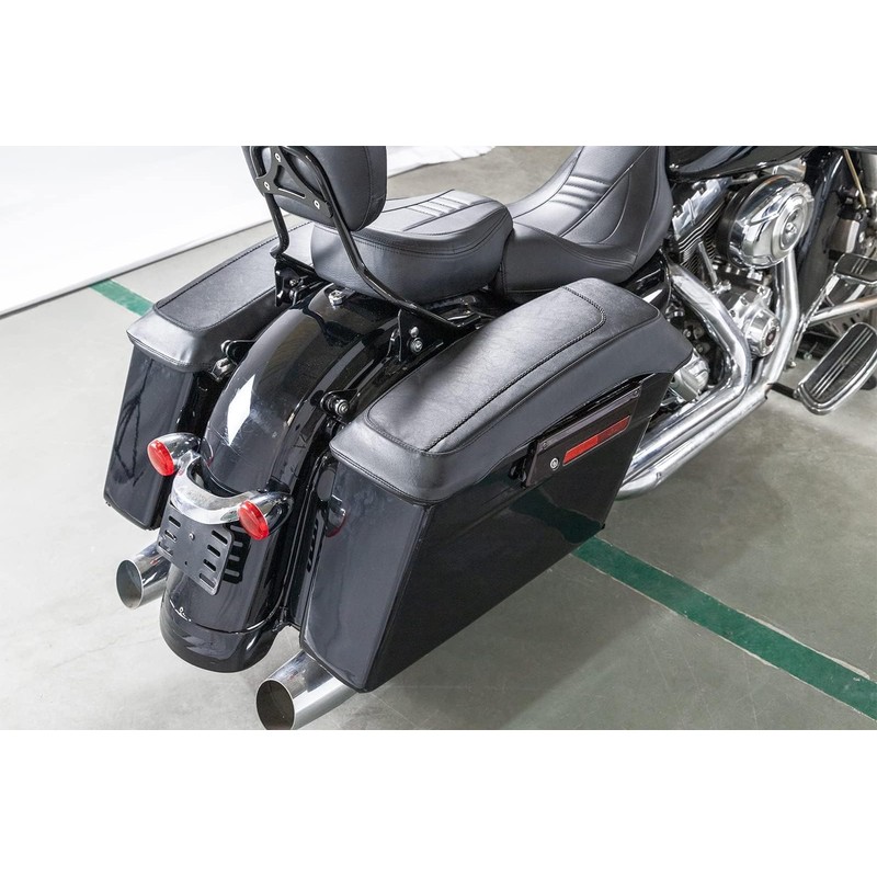 Dasen Saddlebag Speaker Lid Bra Protective Covers PU Leather Compatible