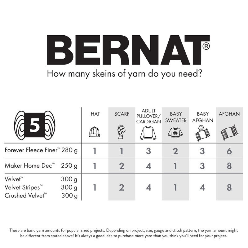 Bernat Velvet Mocha - 2 paquetes de 300 g/10.5 oz