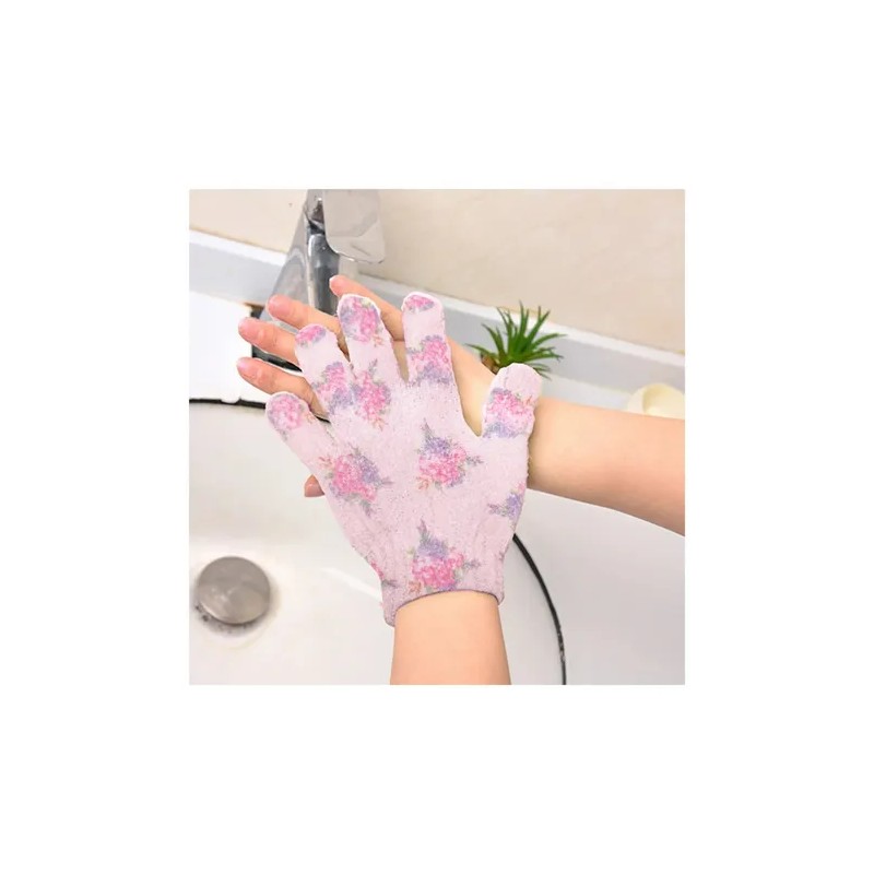 20 Par Guantes De Baño Exfoliantes Avon Flores