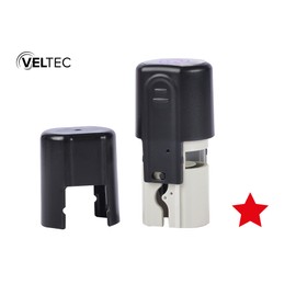 Self-Inking Stamp, Round Teacher Stamp for Classroom (Solid Star)
