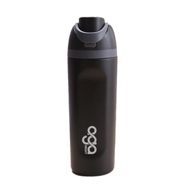 AGASMART 20 Oz Insulated Stainless Steel Water Bottle with Leak Proof Lid, Carry On and Push Button, One-handed Operation, Travel Water Bottle for Gym & Sports (Black)