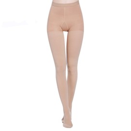 Medias de compresión de 20 a 30 mmHg para mujeres y hombres, ayuda a aliviar los síntomas de las venas varicosas leves, soporte firme de compresión gradiente, 1 par. (Close Nude-S)