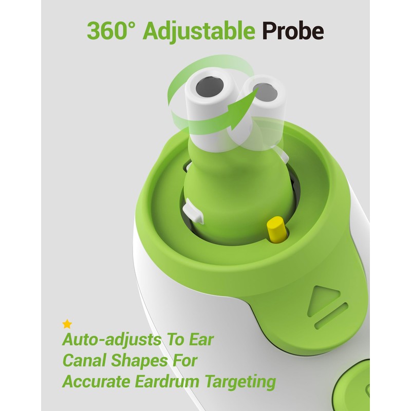 Accurate Ear Thermometer, Pre-warmed Probe, Adjustable Comfort-Fit Tip Design, Age
