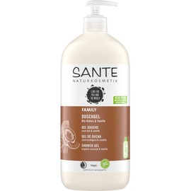 SANTE Naturkosmetik Nourishing Shower Gel with Exotic Fragrance, Shower Care for Smooth Skin in Family Size, with Organic Coconut and Organic Aloe Vera, Family Shower Gel, 1 x 950 ml