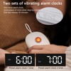 Vibrating Alert Digital Alarm Clock, Portable Travel Alarm Clock for
