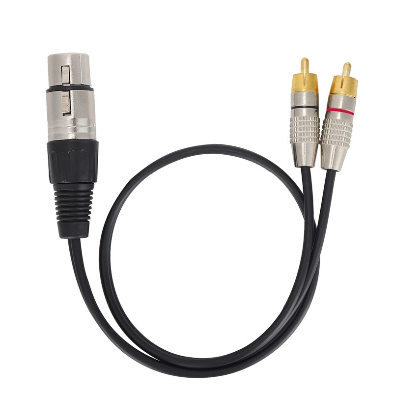 Y Splitter Breakout Cable XLR Female to Male Convert EMI/RFI