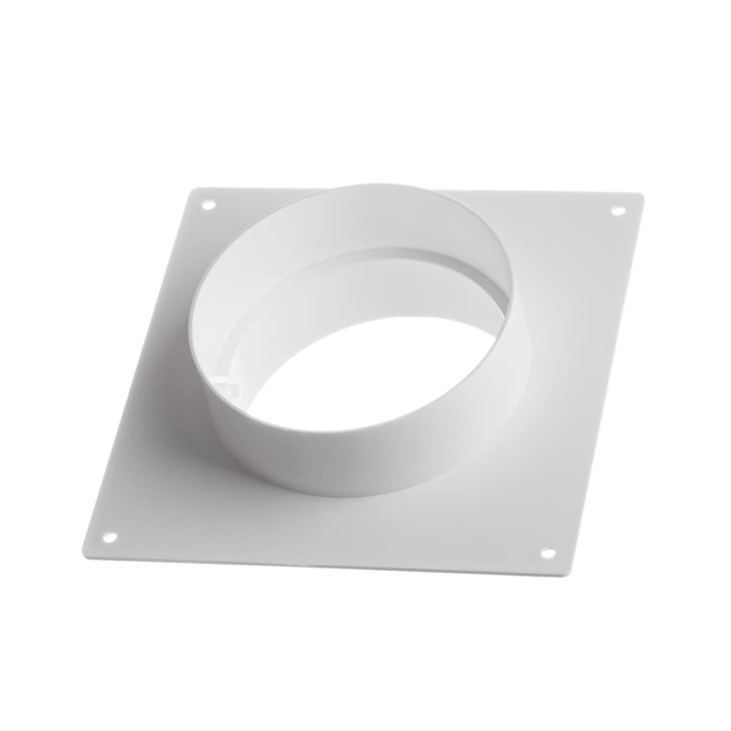 100mm / 4 Inch Duct Connector with Flange - Round