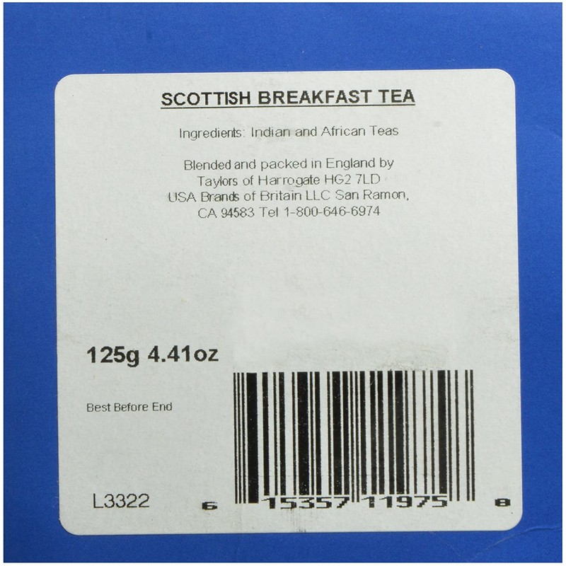 Taylors of Harrogate Scottish Breakfast Loose Leaf, 4.41 Ounce Carton