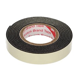 Amon 3979 Strong Double Sided Tape, Multi-purpose, Black, Width 0.4 inches (10 mm) x Length 3.3 ft (1 m) x Thickness 0.04 inch (1 mm)