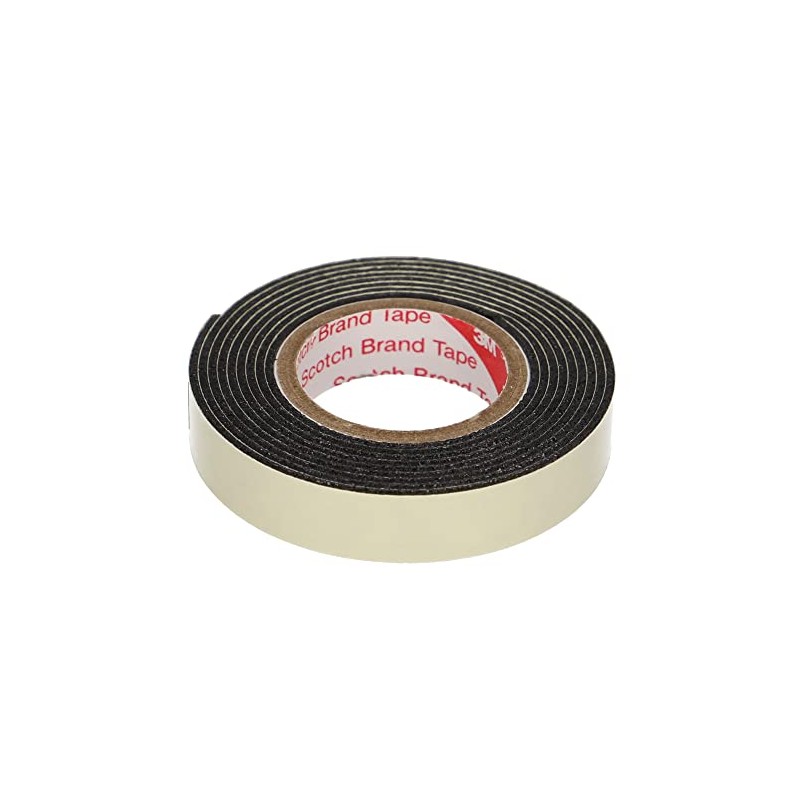 Amon 3979 Strong Double Sided Tape, Multi-purpose, Black, Width 0.4