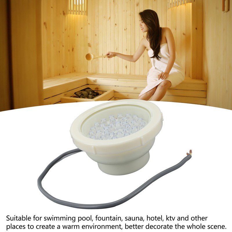 LED Pool Lights 140mm Waterproof 8W AC24V Engineering Plastic Colorful