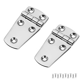 ODYSUNRAL Marine Boat Hatch Hinges Stainless Steel, 3 inch x 1.5 inch(76 x 38mm) 5 Holes, No Noise, Heavy Duty 316 Stainless Steel with Screws (2 PCS)