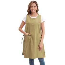 Nanxson Adjustable Cooking Apron for Women with Pocket Loose Apron Chef Aprons for Home, Kitchen, Restaurant, Coffee House