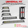 Lumimotor 6-30 Inch Single/Double Row LED Light Bar Front Hidden