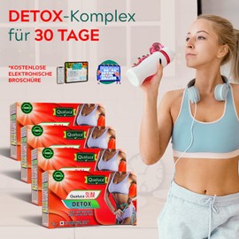 Qualuca, Detox-Komplex - 30 Tage | Detox-Tee | 4er-Set | 80 Teebeutel