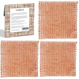 Naroa Copper Scrubbing Pads 3 Pack | 2-Ply Non-Abrasive Metal Mesh Scrubber | Reusable Copper Cleaning Cloth for Stainless Steel, Pots, Pans, Cast Iron | Kitchen Supplies Dishwashing Tools