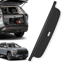 Blycorul Trunk Cargo Cover for Chevy Equinox GMC Terrain 2025 2026, with Carbon Fiber Texture, Anti - Peeping Retractable Security Shade for Privacy, SUV Accessories (No Equinox EV)