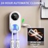 Wall Mounted Toothbrush Holder with Auto-Inductive Cover,Clean, Dry,LED Smart Screen,Electric