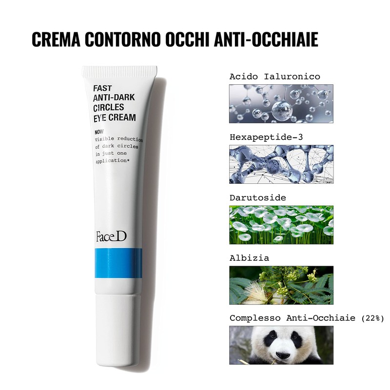 Face D Eye Cream Anti-Dark Circles Treatment 15ml Dark