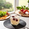H.JSS WDJS 24 Oz Round Glass Food Storage Container, 3