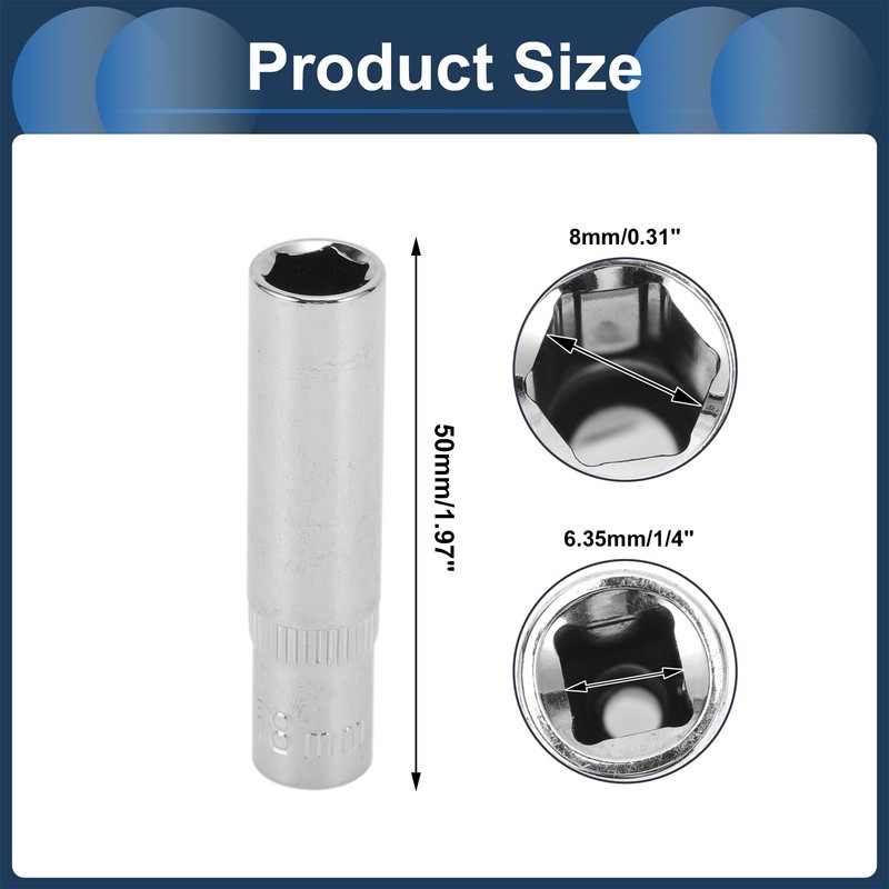 INFINAUTO Impact Socket 50mm for Car Motorcycle Dirtbike Repair Hardware