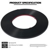 JSIWOTH 40 Ft Peel and Stick Trim, Black Waterproof Molding