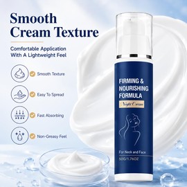 DTMIEAXN Firming & Nourishing Night Cream for Neck and Face, Overnight Moisturizing Cream for Daily Skin Care-Chelsea Laboratory Formula, 50g, 2 Pack