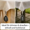 BigDean Pack of 8 tablecloth weights for outdoor use, made