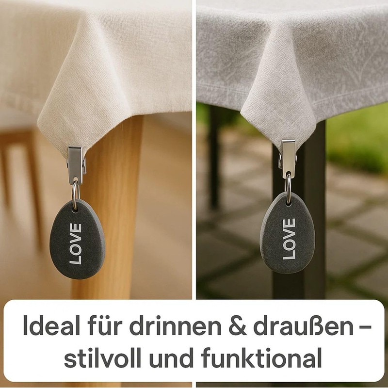 BigDean Pack of 8 tablecloth weights for outdoor use, made