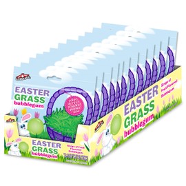 Big League Chew Easter Grass Bubble Gum + For Games, Concessions, Picnics & Parties (12 Packs)