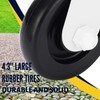 Gate Wheel Spring-Loaded Gate Caster Kit for Wooden PVC Fences,