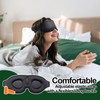 Ainkou 2pcs Black 3D Sleep Eye Masks, No Eye Pressure