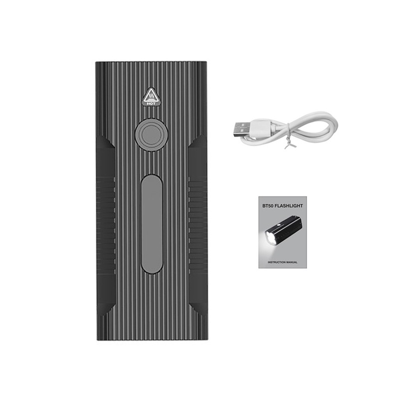 Outdoor Emergency Flashlight Portable Cycle Light USB Rechargeable High Power