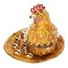 Golden Hen Figurine Trinket Boxes Handcraft Exquisite Small Jewelry Box