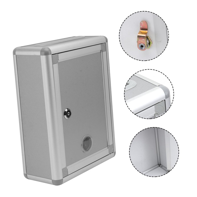 STOBOK Wall Letter Box with Lock Suggestion Box Postbox for