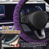 Lecctso Lecctso Fuzzy Steering Wheel Cover, Universal 15'' Steering Wheel