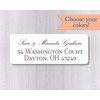 60ct - Wedding Invitation Return Address Labels, Return Address Stickers