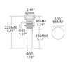 Tecmolog Bathroom Faucet Vessel Sink Drain Brass Pop Up Drain