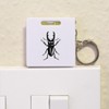 Azeeda 'Black Beetle' Keyring Tape Measure/Spirit Level Tool (KM00039626)