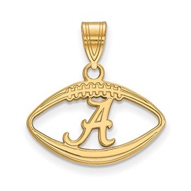 Alabama Pendant in Football (Gold Plated)