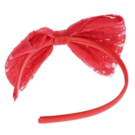 Zac's Alter Ego Lace Bow on Satin Alice Band