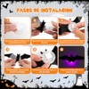 KIROGILY Halloween Decoracion, 24 murcielagos con luz 3D para Decoracion