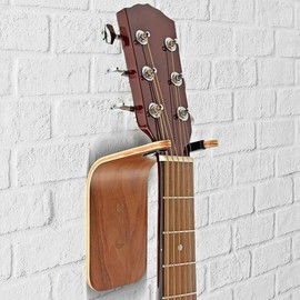 Bonfois Guitar Wall Hanger and Guitar Wall Mount Handmade Unique Design - Walnut