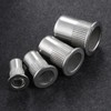 Wensilon Rivet Nut 3/8"-16UNC 50Pcs Stainless Steel 304 Finish Flat